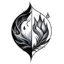 Four Elements tattoo design idea