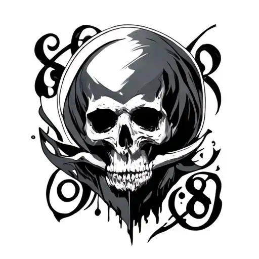 666 tattoo design idea