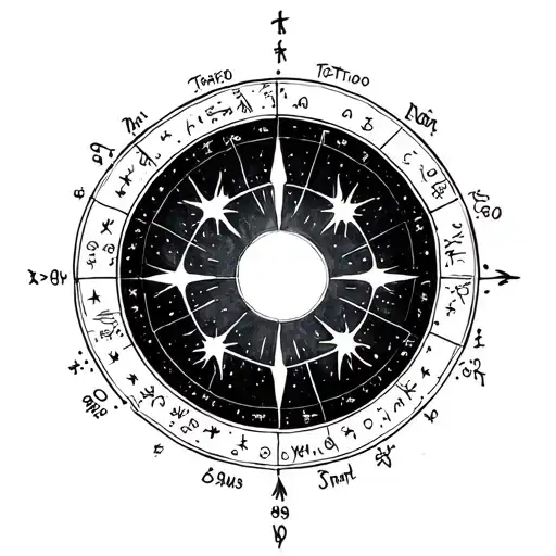 Natal Chart tattoo design idea