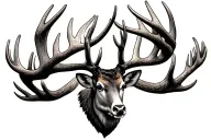 Scottish Stag tattoo design idea