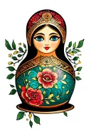 nesting doll tattoo design idea