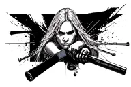 kill bill movie tattoo design idea