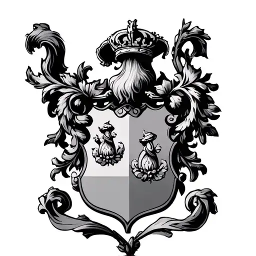 family crest tattoo design idea
