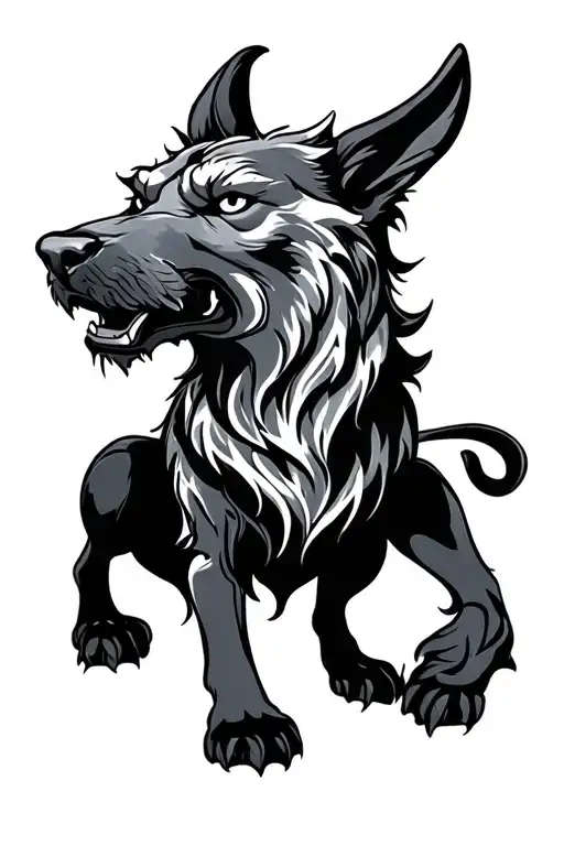 cerberus tattoo design idea