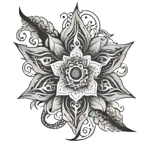 The Shorin function is familiar to every student starship student. An elegant multi-petaled body curved in the fourth dimension tattoo design idea