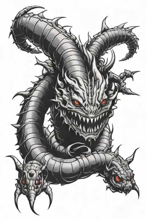 Tokyo ghoul centipede tattoo design idea