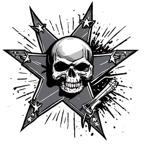 Rockstar tattoo design idea