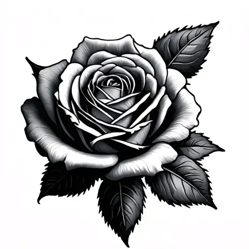 Scottish Rose tattoo design idea