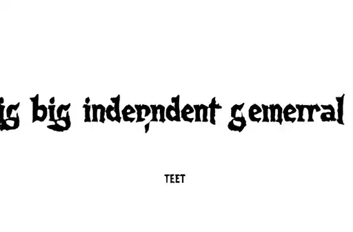 "Big big independent general " tattoo design idea