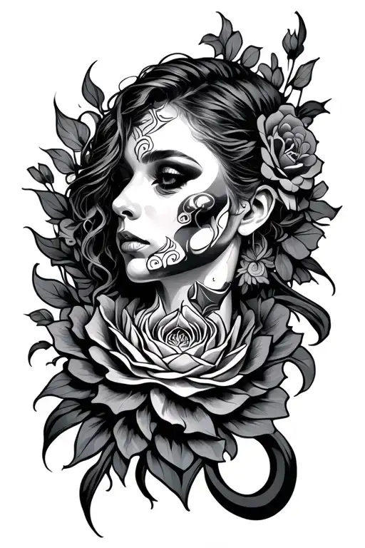 Creative tattoo on throat  tattoo design idea