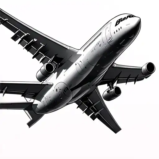 Boeing 787 dreamliner tattoo design idea