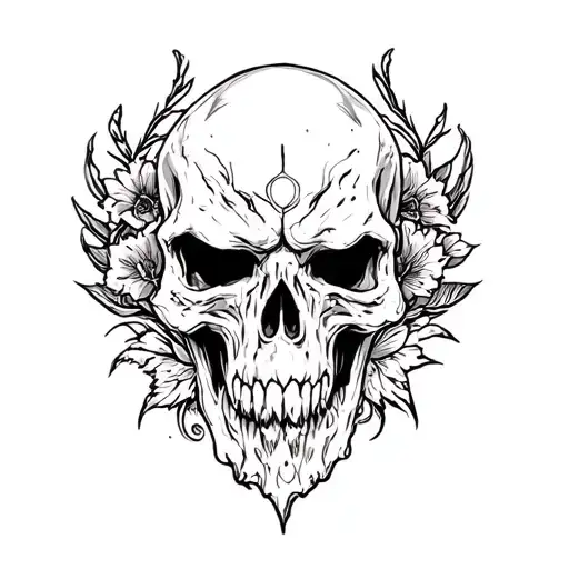traditional flash sheet tattoo design idea