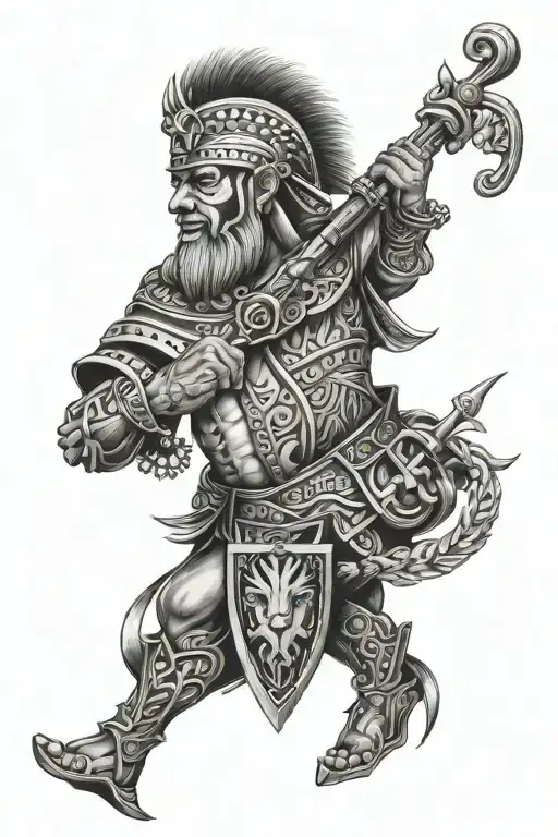 zulu, scottish, family, persistence, liverpool, time  tattoo design idea