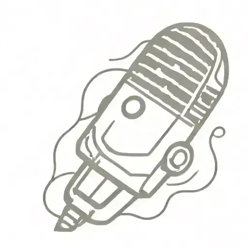 vintage microphone  tattoo design idea