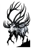 Wendigo tattoo design idea