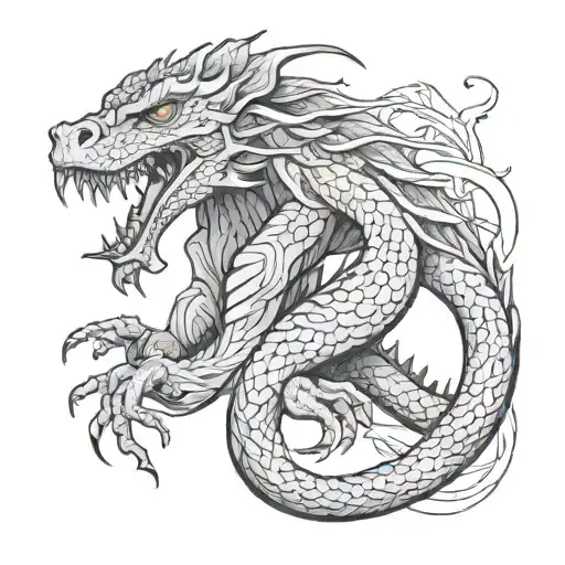 Basilisk tattoo design idea
