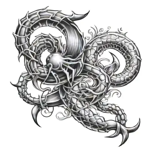 Sagittarius Scorpio and Cancer tattoo design idea