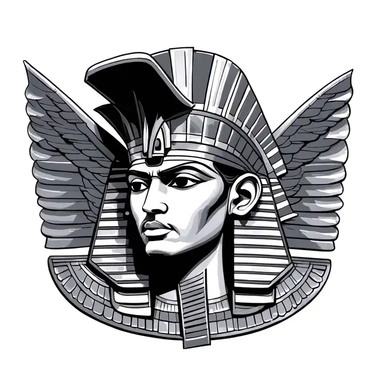 Egyptian Horus ra egyptian god tattoo design idea