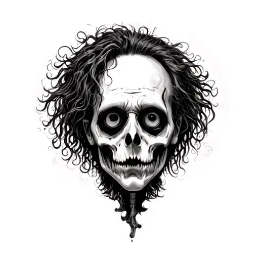 Tim Burton Pearl jam inspired tattoo sleeve tattoo tattoo design idea