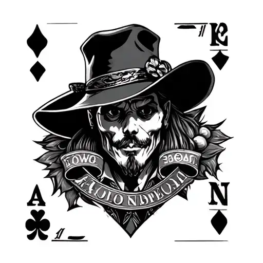 Gambler tattoo design idea