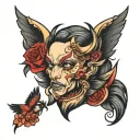 lust pride and anger tattoo design idea