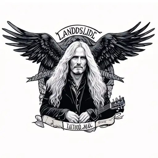 Landslide Fleetwood Mac tattoo design idea