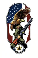 army, EMT, Eagle Scout, Bataan Death March, thin blue line tattoo design idea