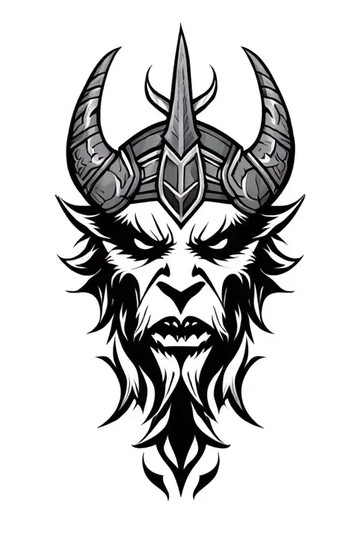 viking tribal tattoo tattoo design idea