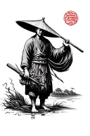Chinese farmer parable tattoo design idea