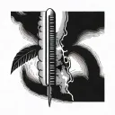 Ogham tattoo design idea