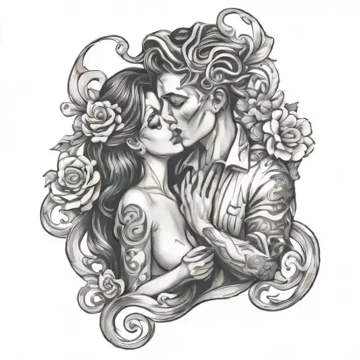 Soulmate tattoo design idea