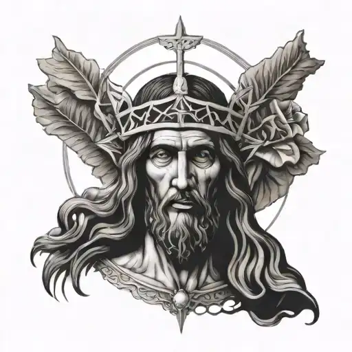 Ave Christus Rex tattoo design idea