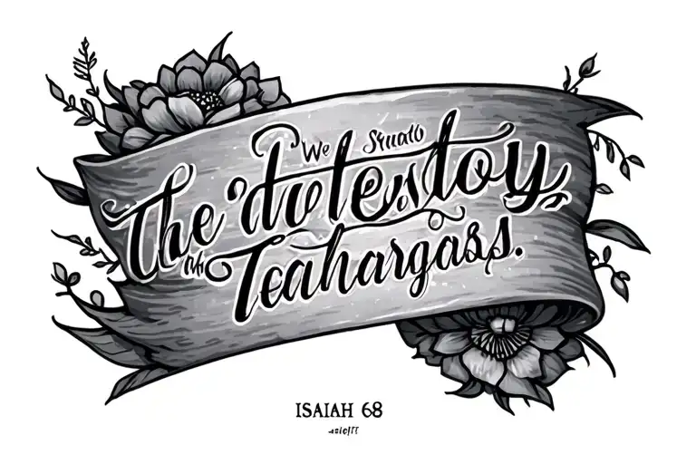 Isaiah 6:8 tattoo design idea