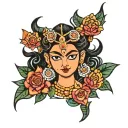 Durga Devi tattoo design idea