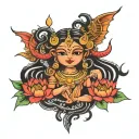 Durga Devi tattoo design idea