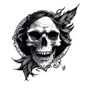 Jackdow tattoo design idea