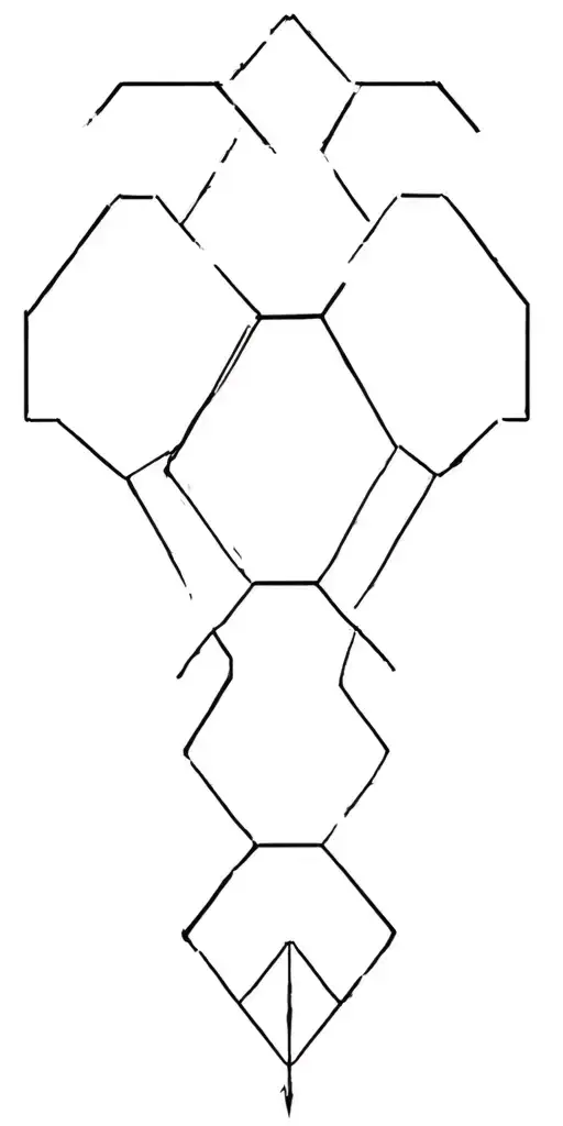a hexagonal military camouflage sleeve tattoo tattoo design idea