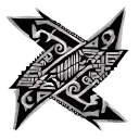 "A small, traditional Sumerian and Akkadian tribal tattoo design, inspired by ancient Mesopotamian motifs.  tattoo design idea