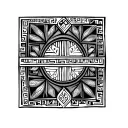 "A small, traditional Sumerian and Akkadian tribal tattoo design, inspired by ancient Mesopotamian motifs.  tattoo design idea
