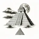 Mayan pyramid tattoo design idea