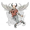 "hangtime⬇️" above crotch tatoo tattoo design idea