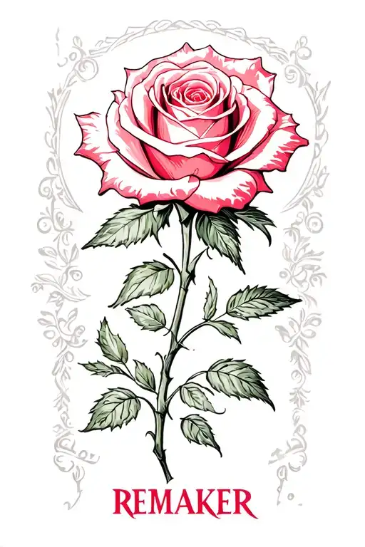 "remaker" rose tattoo tattoo design idea
