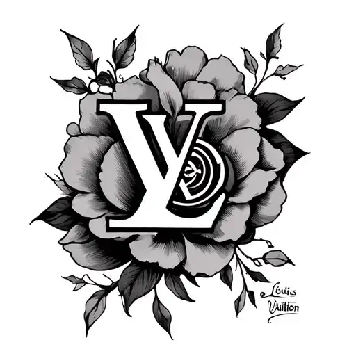 Louis Vuitton tattoo design idea
