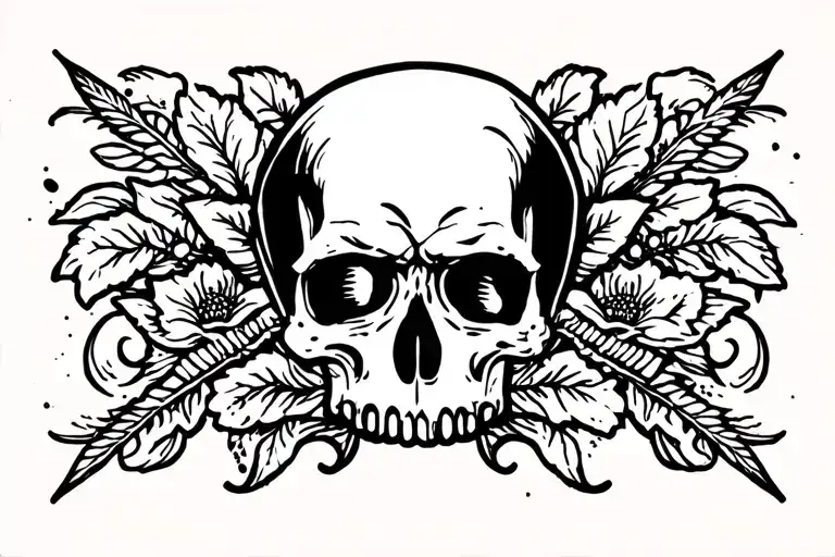 stencil art tattoo design idea