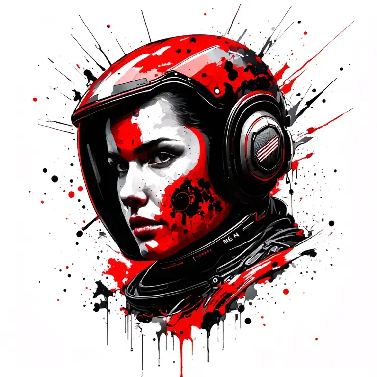 Commander Shepard with the N7 tattoo design idea