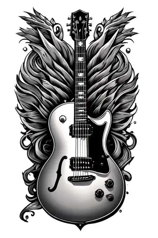 guitar memorial tattoo for brother tattoo design idea