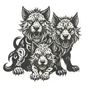 Cerberus tattoo design idea