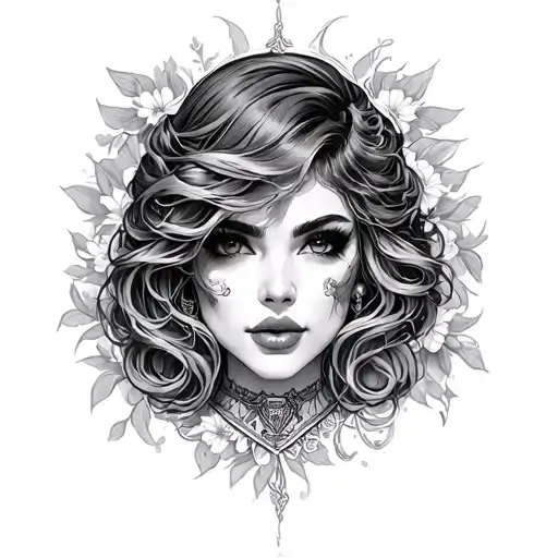 shemale tattoo design idea