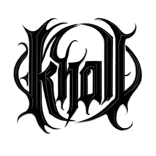 "KHALIL" PULSE FONT MINIMALIST tattoo design idea
