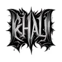 "KHALIL" PULSE FONT MINIMALIST tattoo design idea